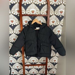 "Chic and cozy girl's jacket for all-day comfort and style."